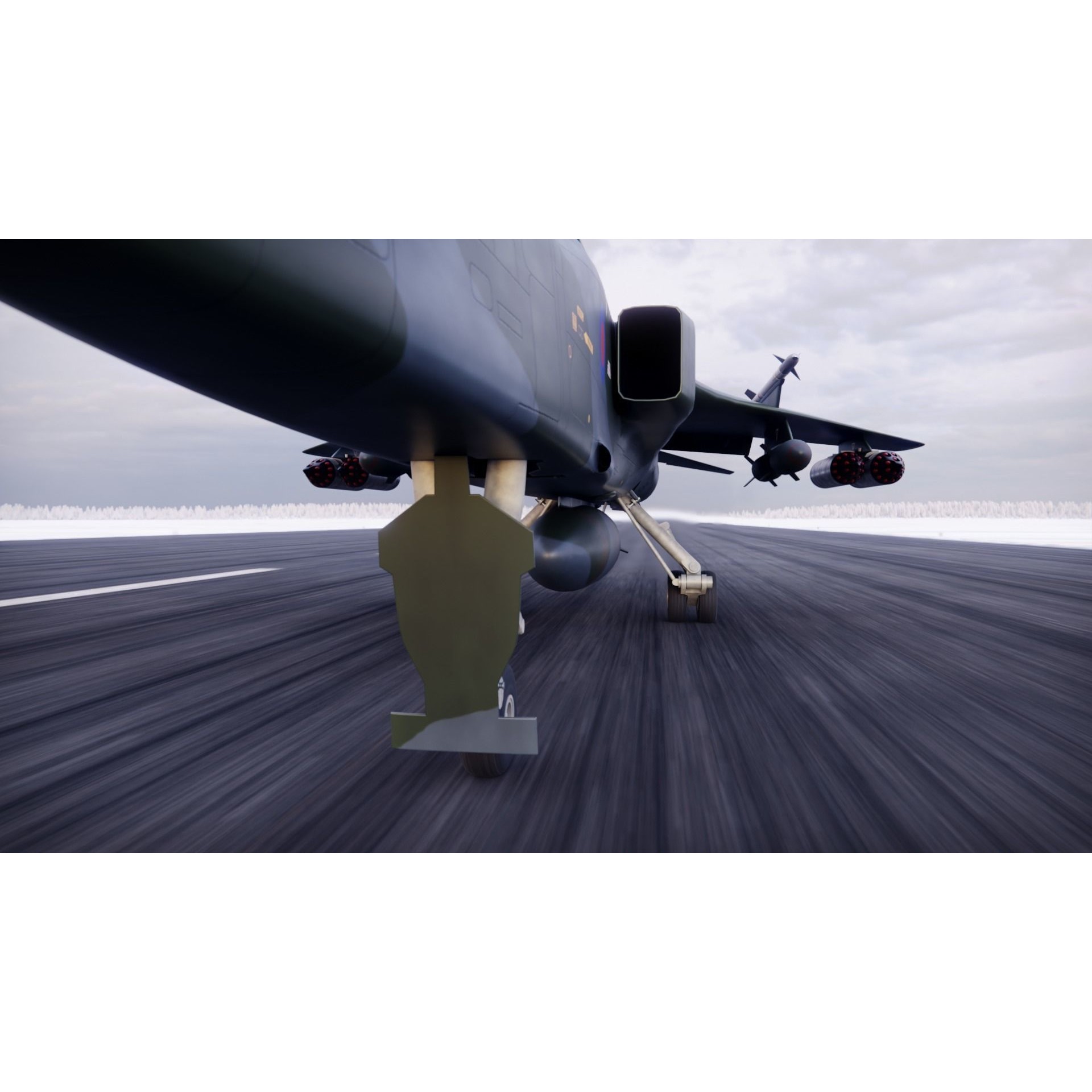 Sepecat Jaguar GR3 - Rigged PBR Game-Ready 3D Model - View 4