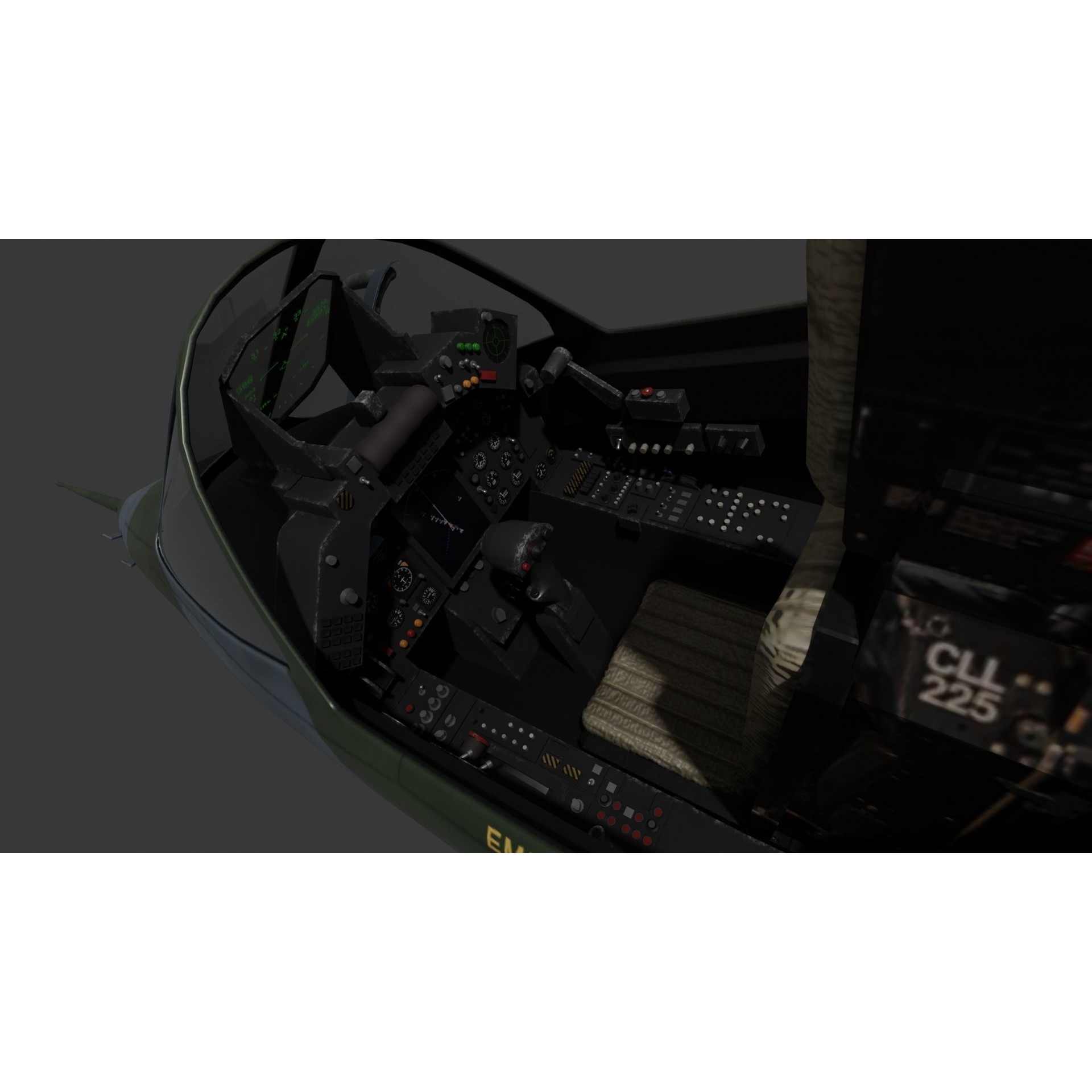 Sepecat Jaguar GR3 - Rigged PBR Game-Ready 3D Model - View 8