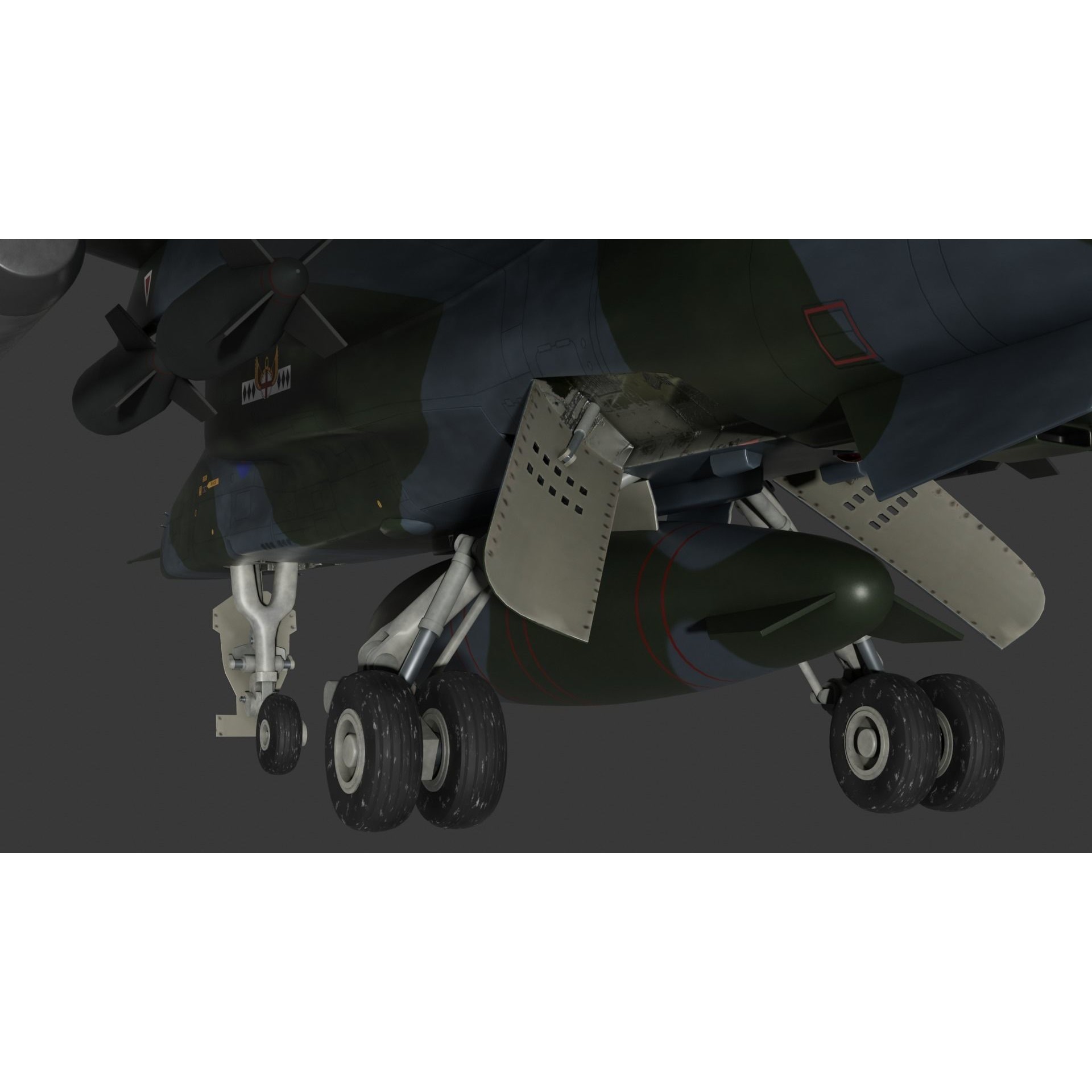 Sepecat Jaguar GR3 - Rigged PBR Game-Ready 3D Model - View 9