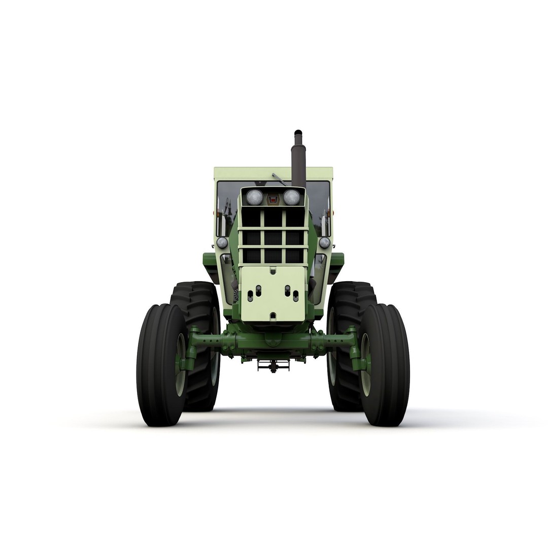 Oliver 2255 2WD Tractor 3D Model – High Detail Vintage Farm Asset, FBX - View 12