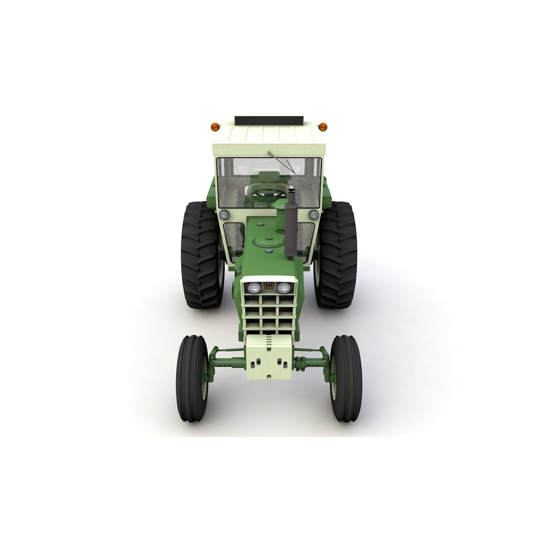 Oliver 2255 2WD Tractor 3D Model – High Detail Vintage Farm Asset, FBX - View 8