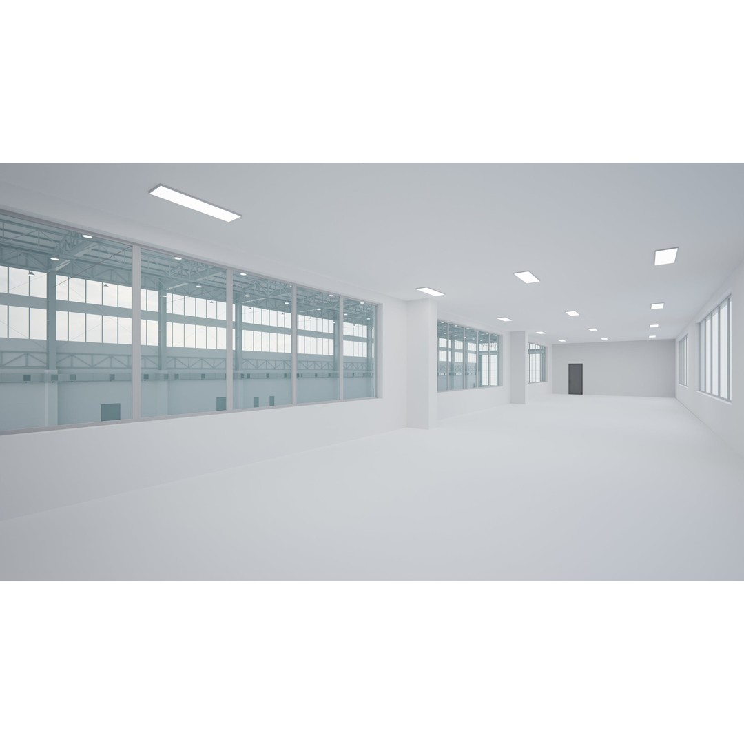 Airplane Hangar 3D Model – Low Poly Interior Scene, FBX, OBJ - View 11