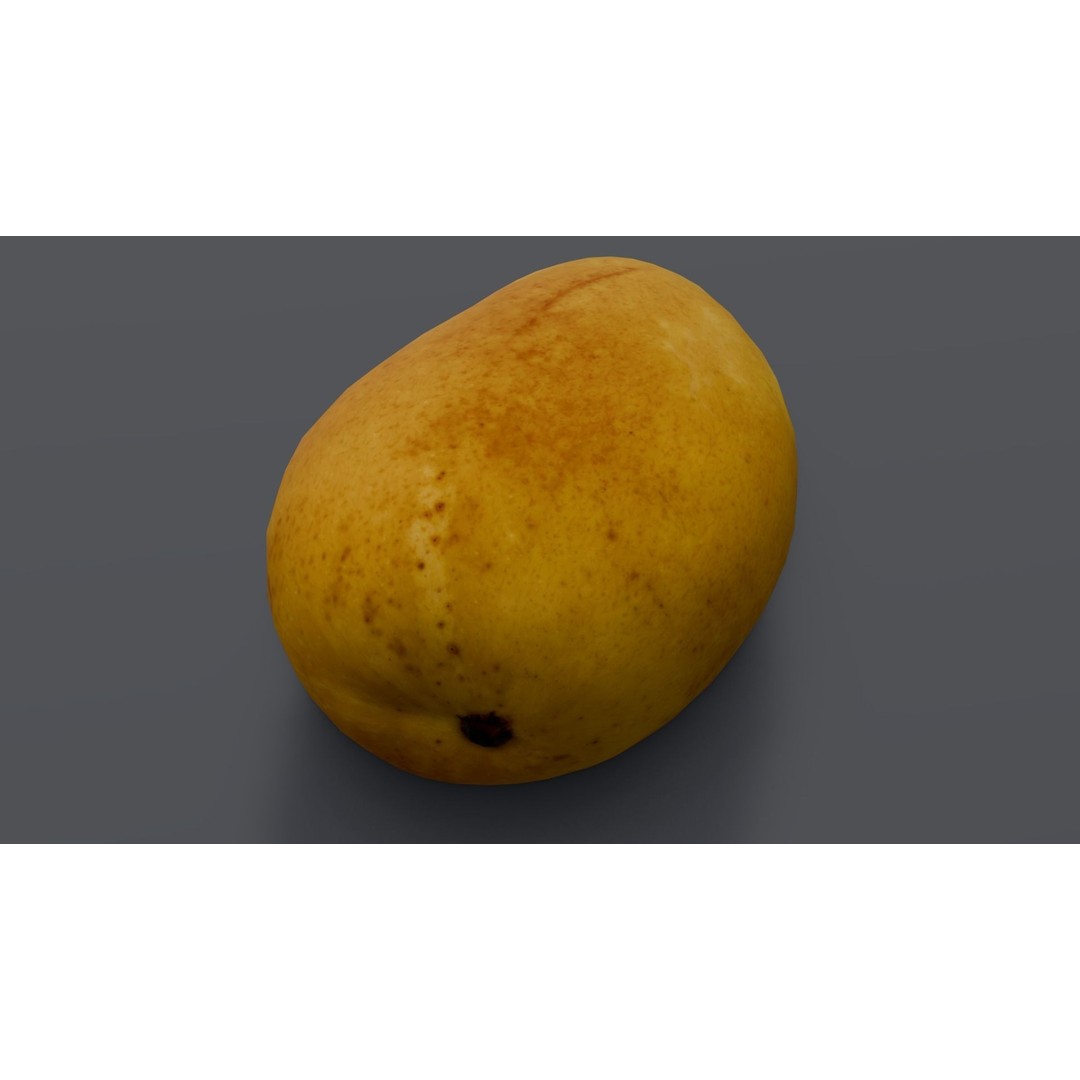 Mango 3D Model – Low Poly Game Asset, FBX, PBR Textures
