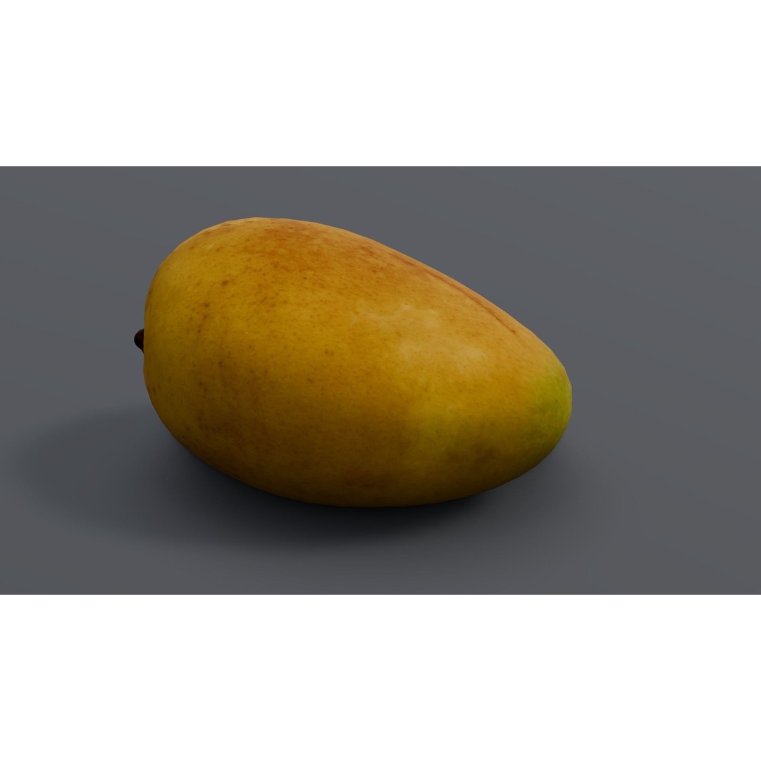 Mango 3D Model – Low Poly Game Asset, FBX, PBR Textures - View 16