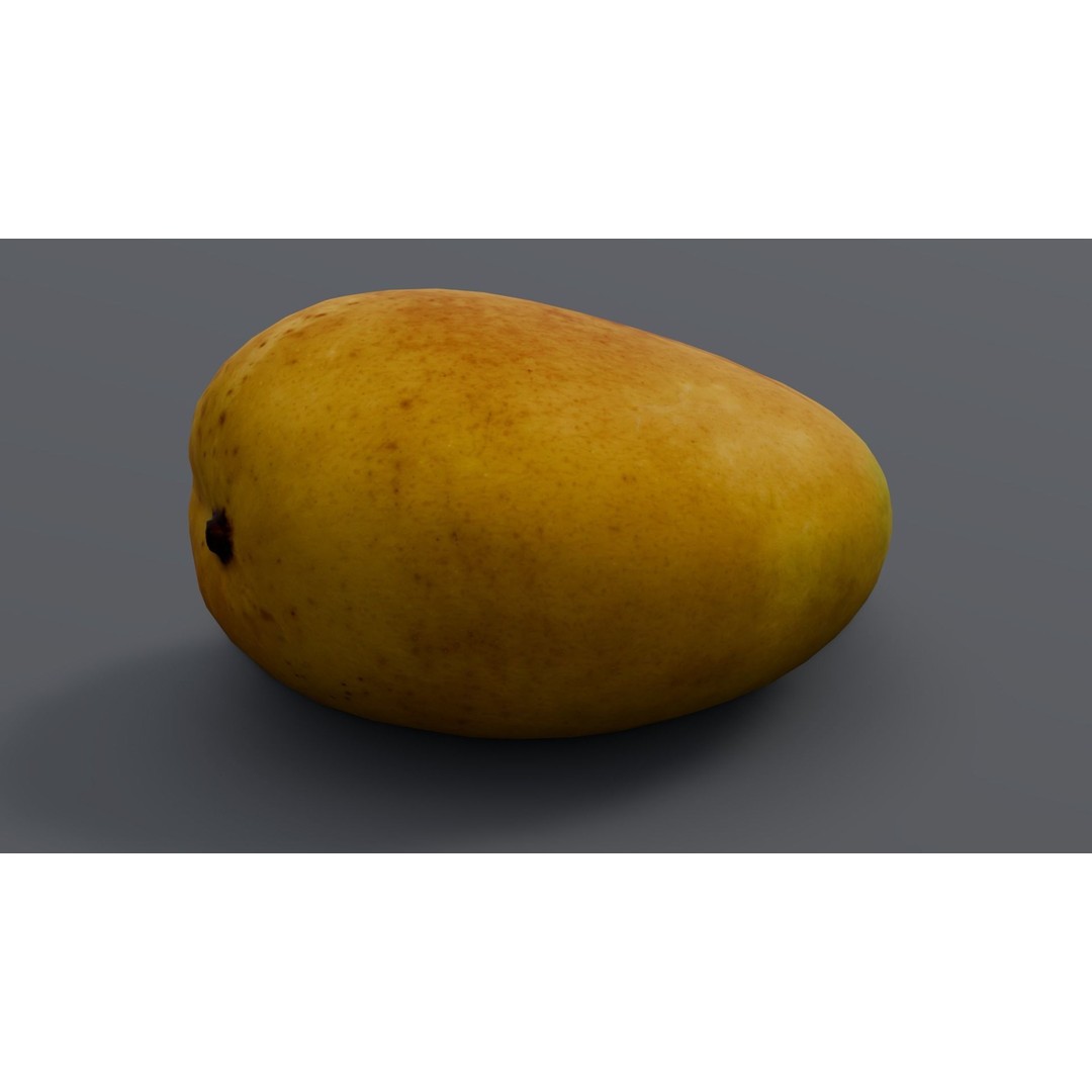 Mango 3D Model – Low Poly Game Asset, FBX, PBR Textures - View 3