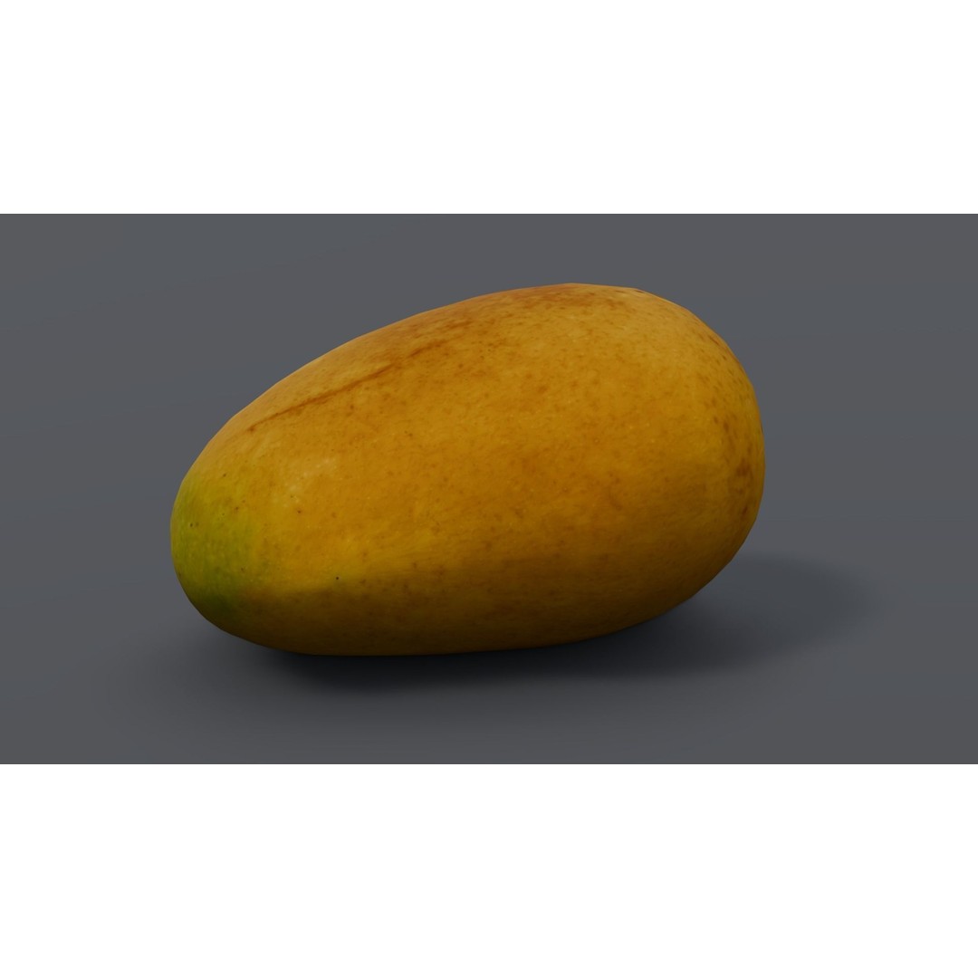 Mango 3D Model – Low Poly Game Asset, FBX, PBR Textures - View 5