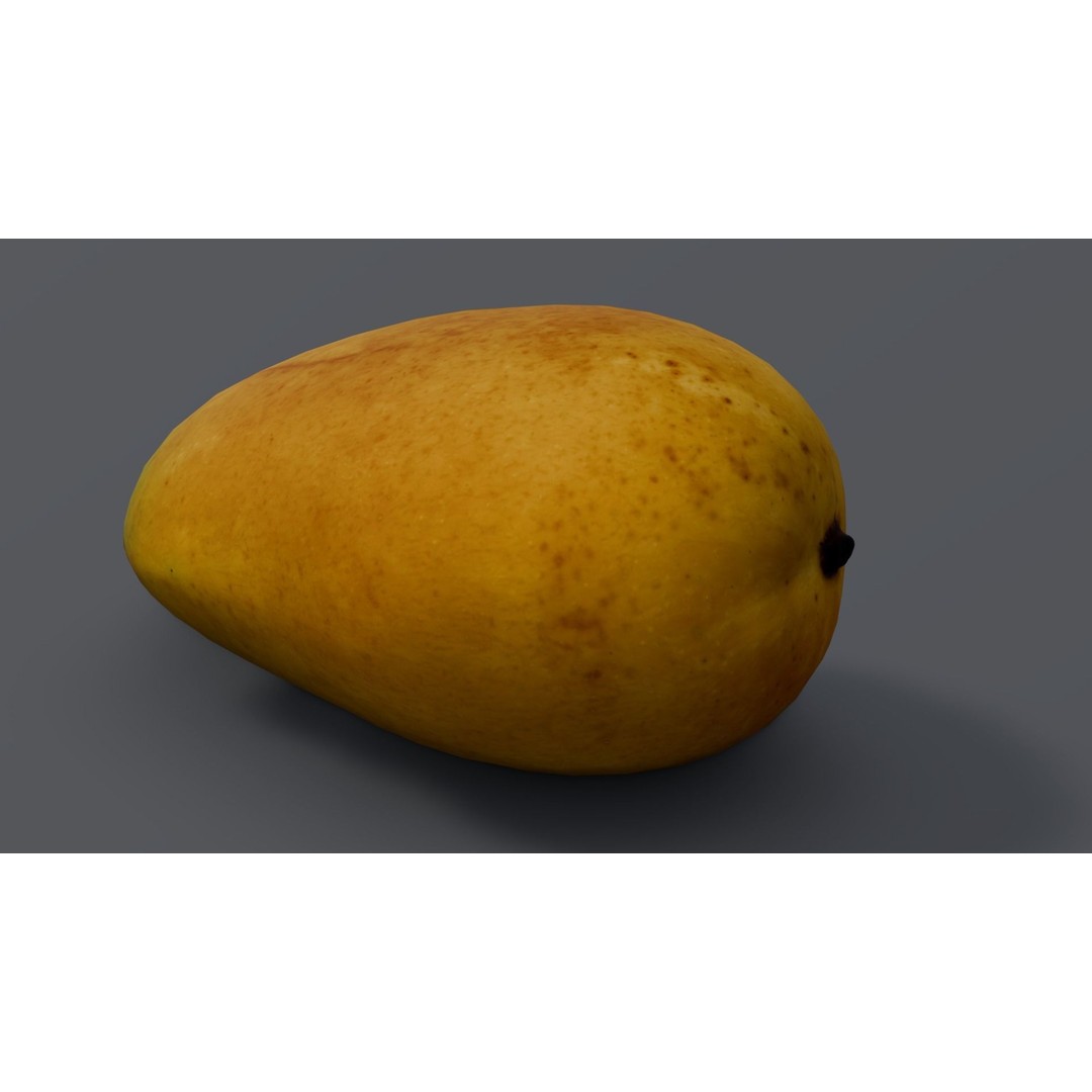 Mango 3D Model – Low Poly Game Asset, FBX, PBR Textures - View 6