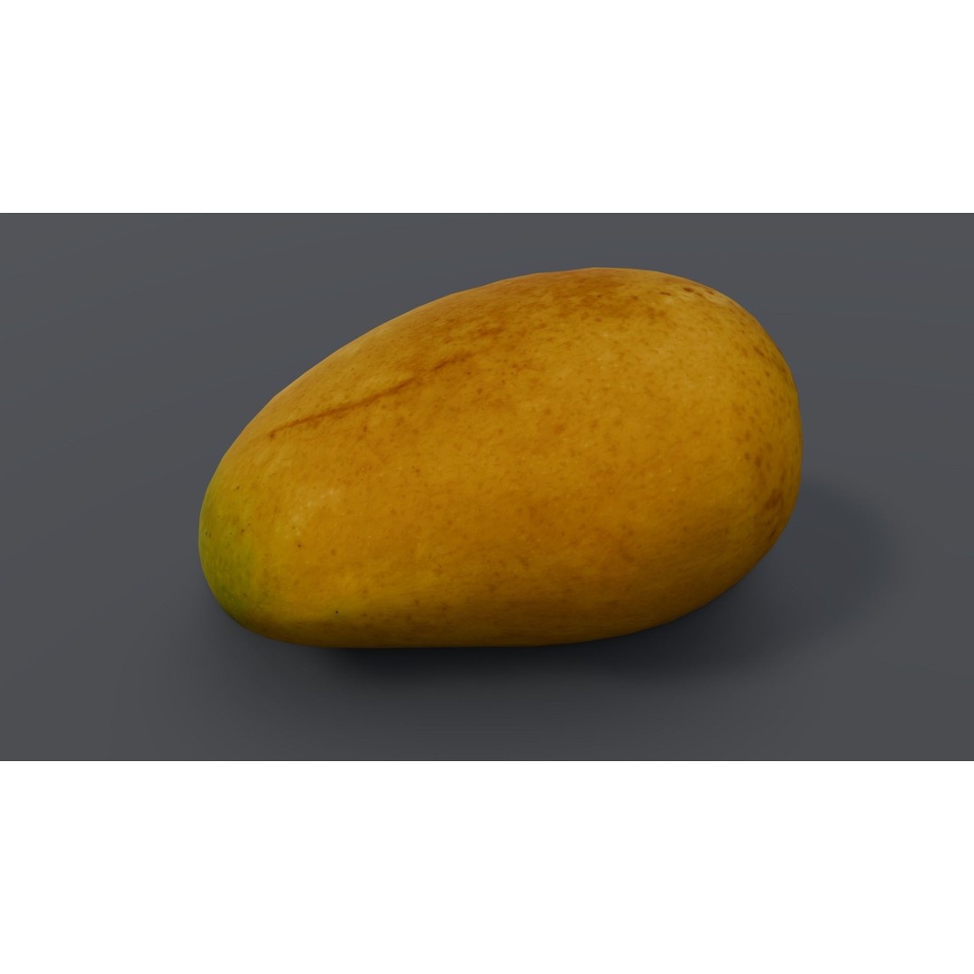 Mango 3D Model – Low Poly Game Asset, FBX, PBR Textures - View 7