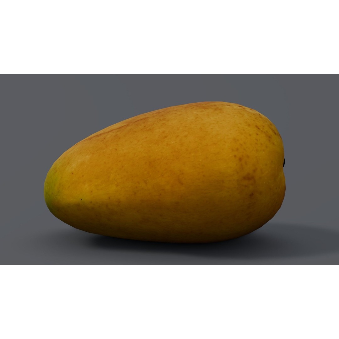 Mango 3D Model – Low Poly Game Asset, FBX, PBR Textures - View 8