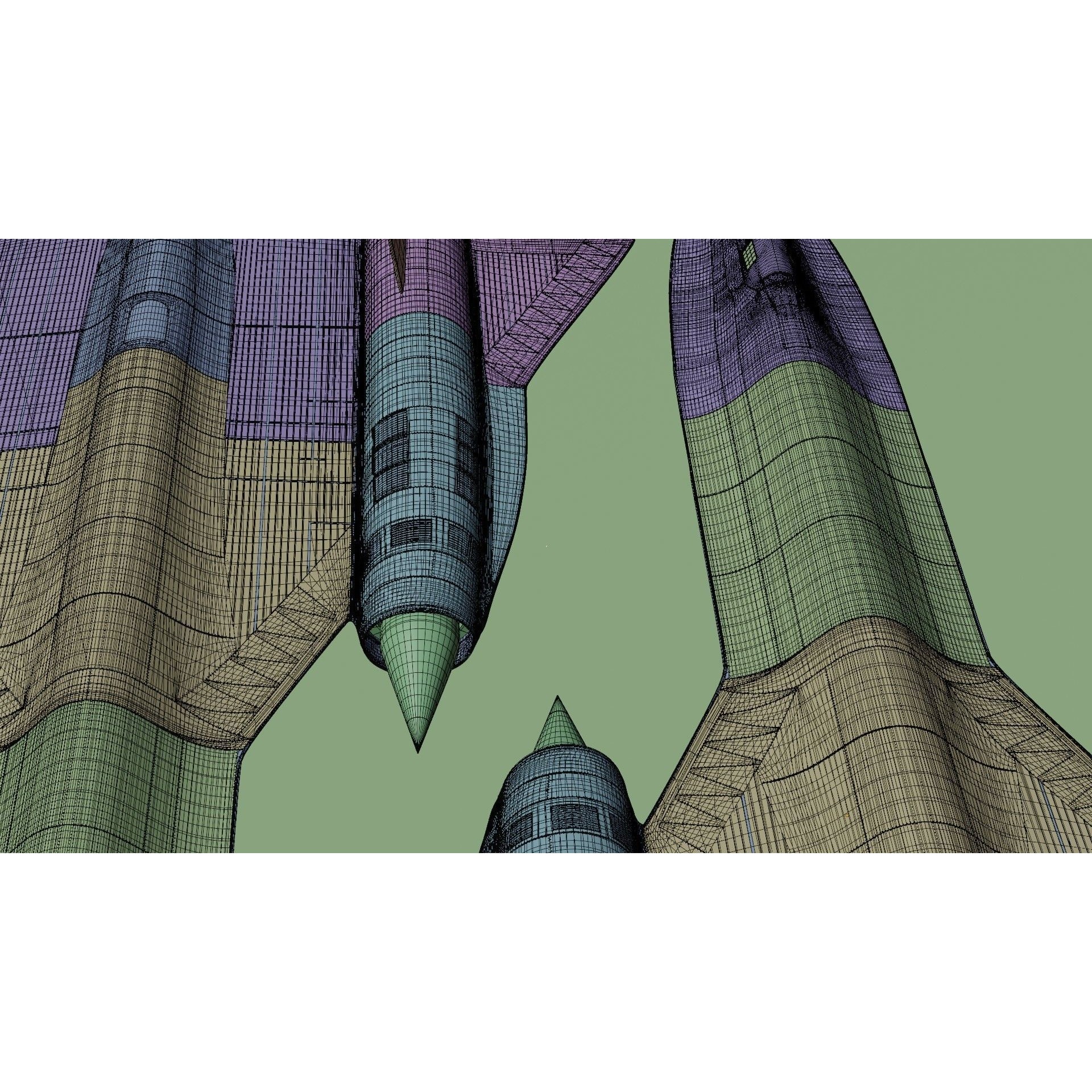 Lockheed SR-71 Blackbird - High-Poly 3D Model
