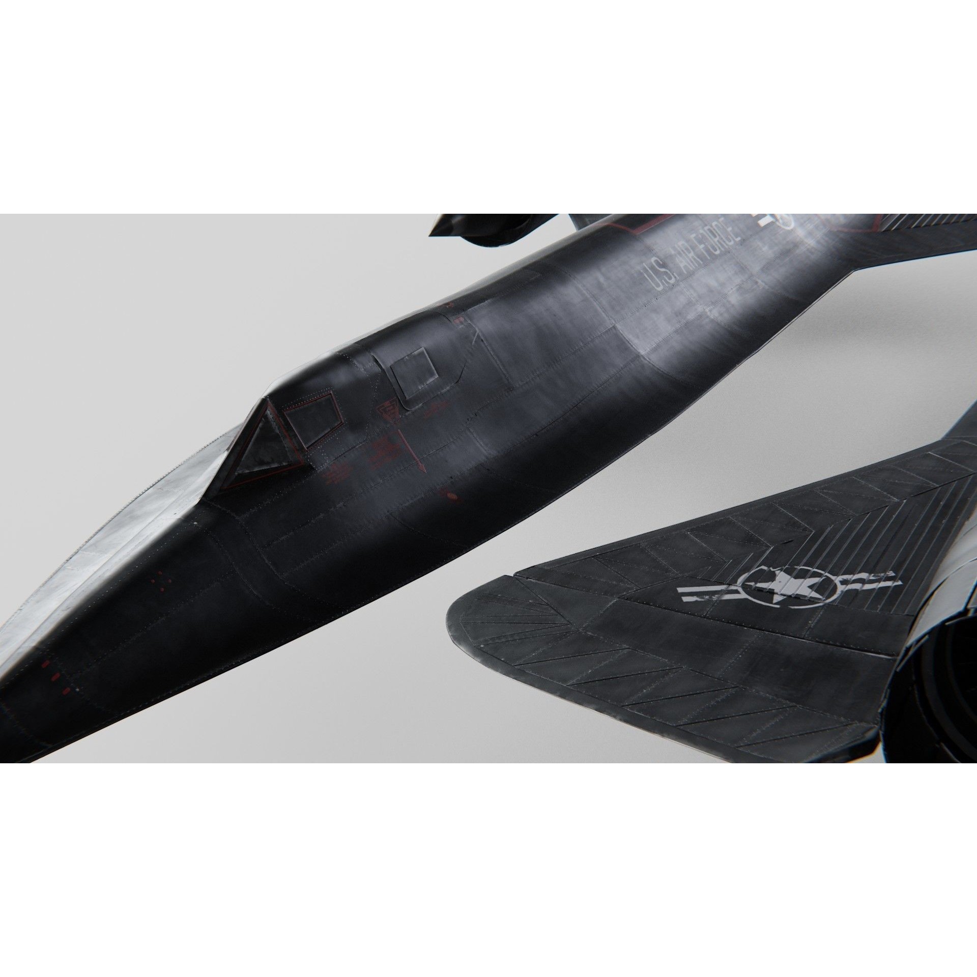Lockheed SR-71 Blackbird - High-Poly 3D Model - View 11