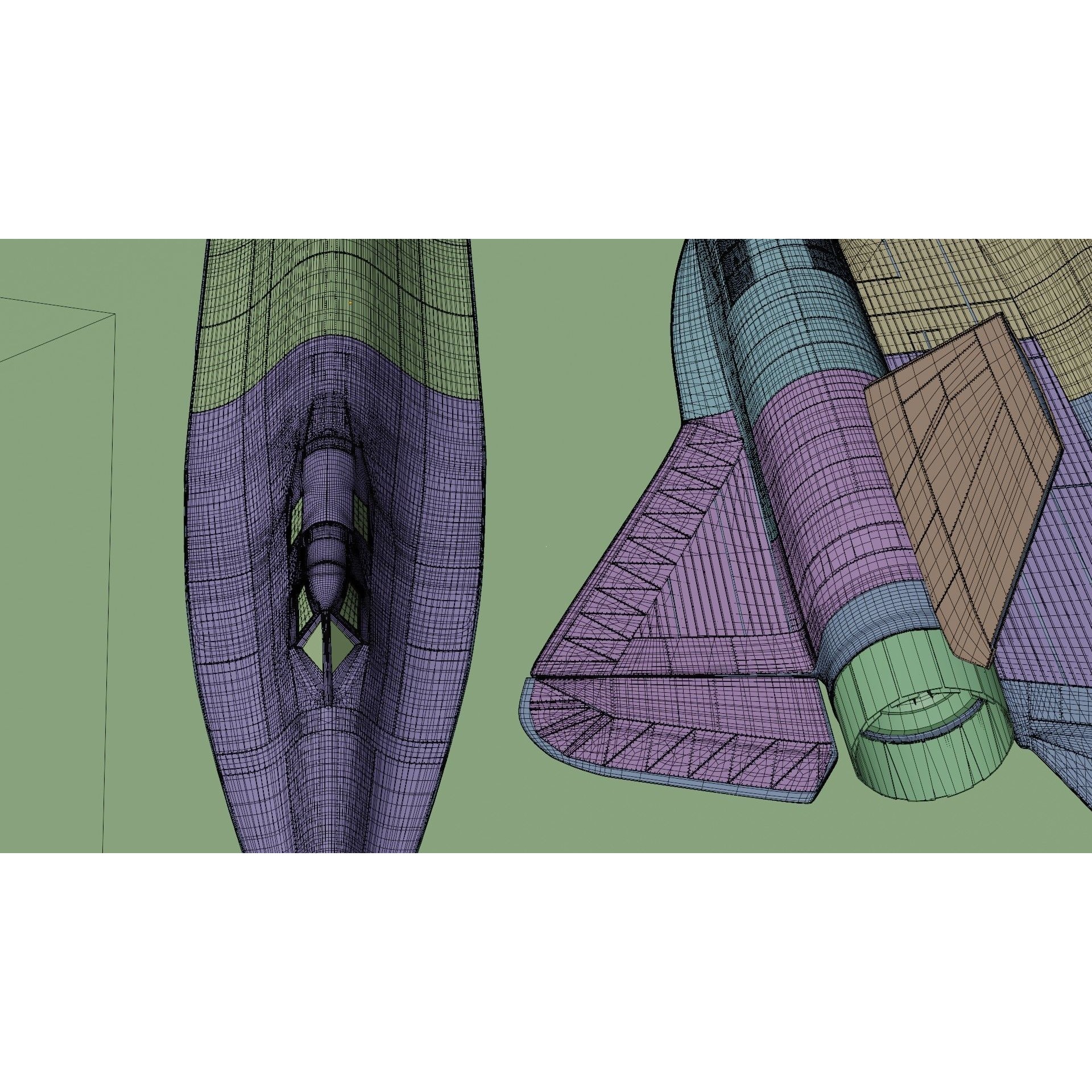 Lockheed SR-71 Blackbird - High-Poly 3D Model - View 18