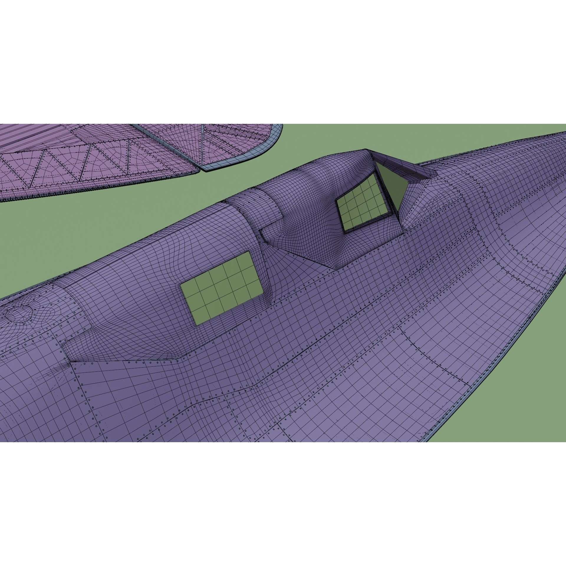 Lockheed SR-71 Blackbird - High-Poly 3D Model - View 20