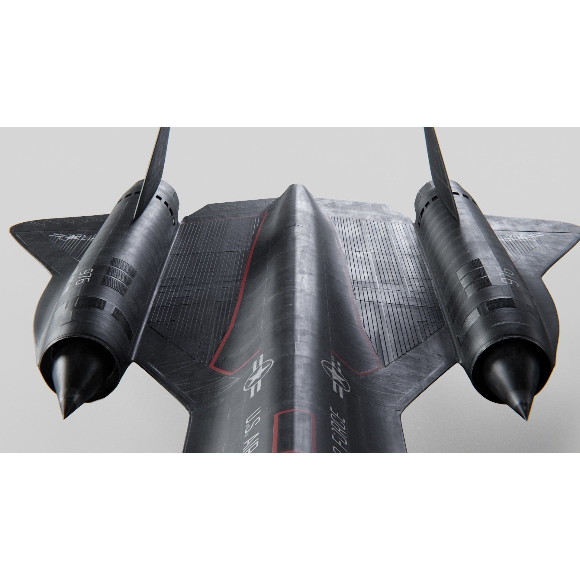 Lockheed SR-71 Blackbird - High-Poly 3D Model - View 4