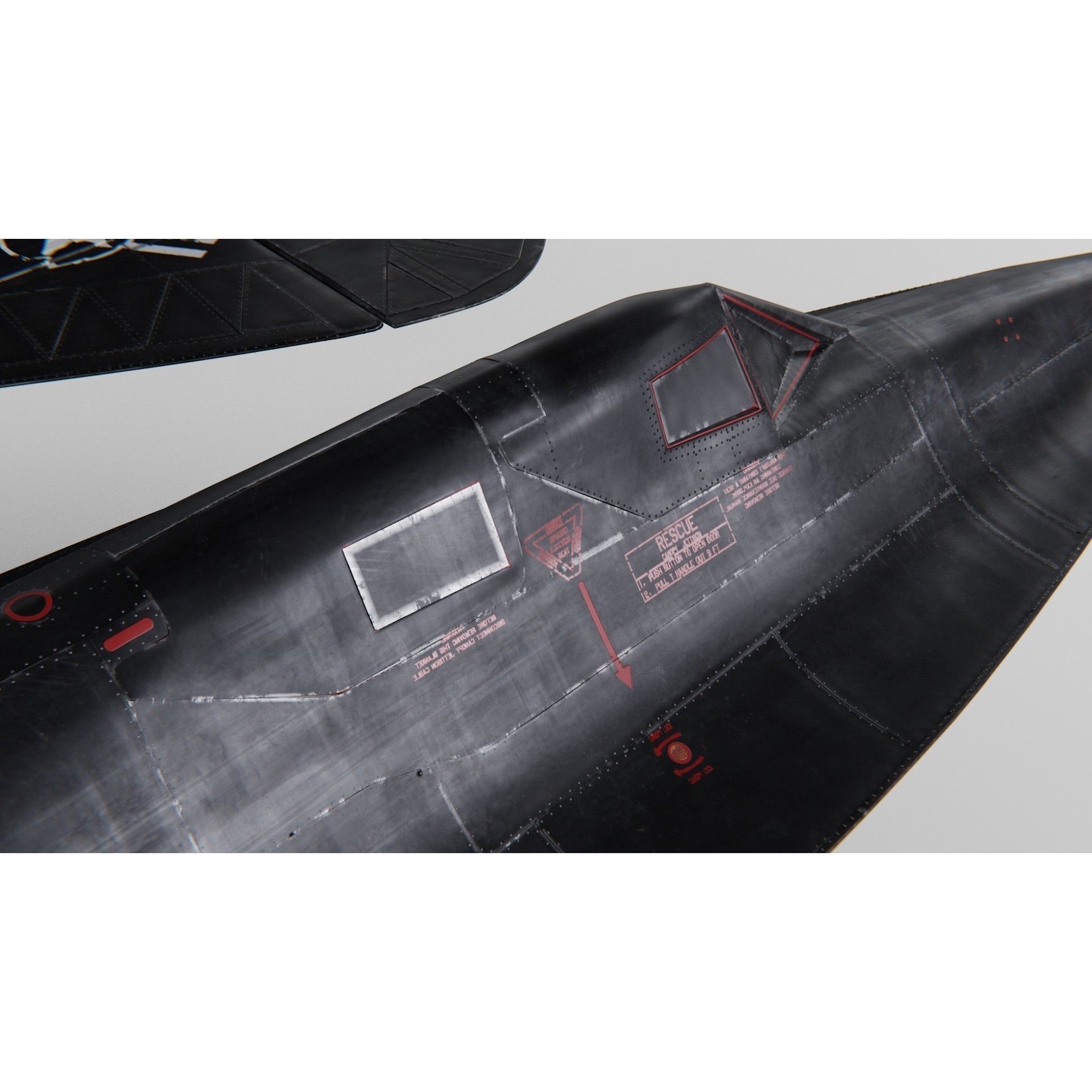 Lockheed SR-71 Blackbird - High-Poly 3D Model - View 6
