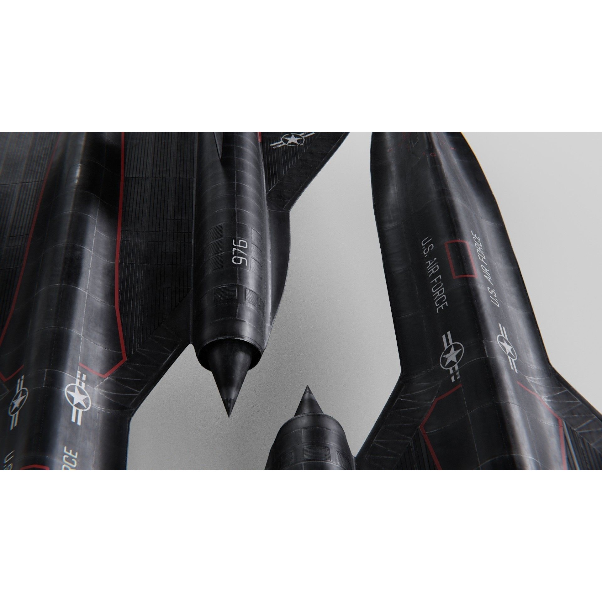 Lockheed SR-71 Blackbird - High-Poly 3D Model - View 8