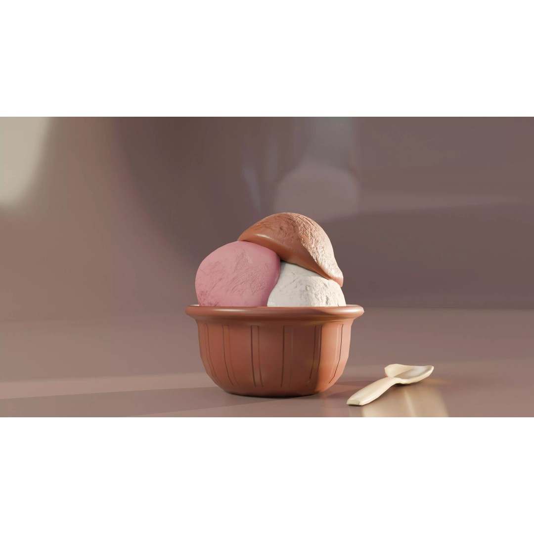 Modular Ice Cream Pack 3D Model – Low Poly Game Ready, FBX - View 12