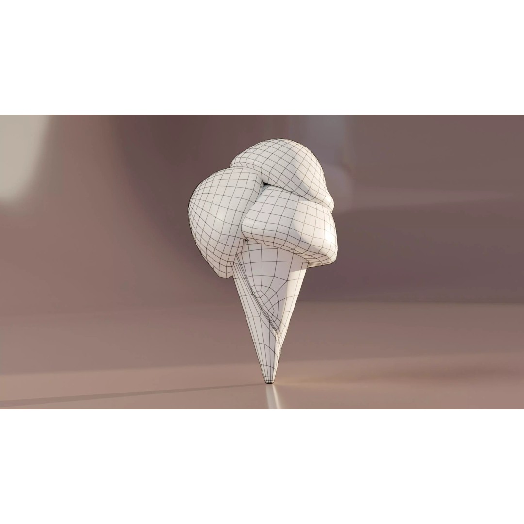 Modular Ice Cream Pack 3D Model – Low Poly Game Ready, FBX - View 5