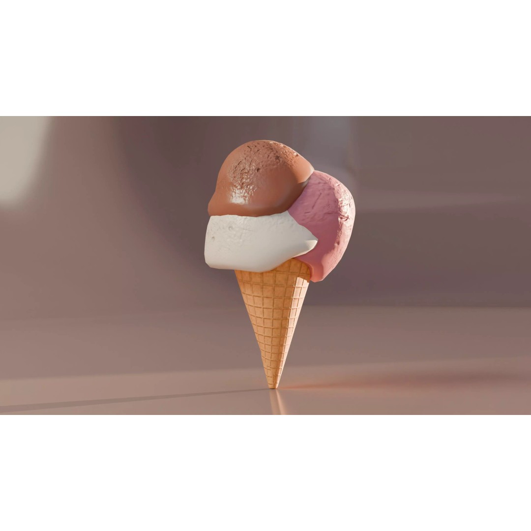Modular Ice Cream Pack 3D Model – Low Poly Game Ready, FBX - View 6