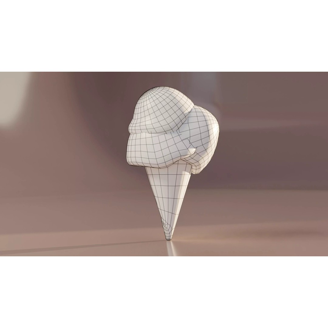 Modular Ice Cream Pack 3D Model – Low Poly Game Ready, FBX - View 7