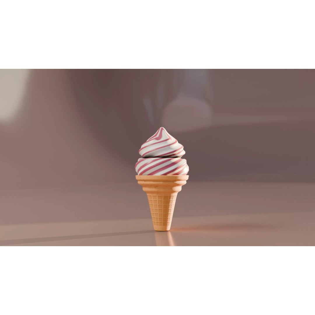 Modular Ice Cream Pack 3D Model – Low Poly Game Ready, FBX - View 8