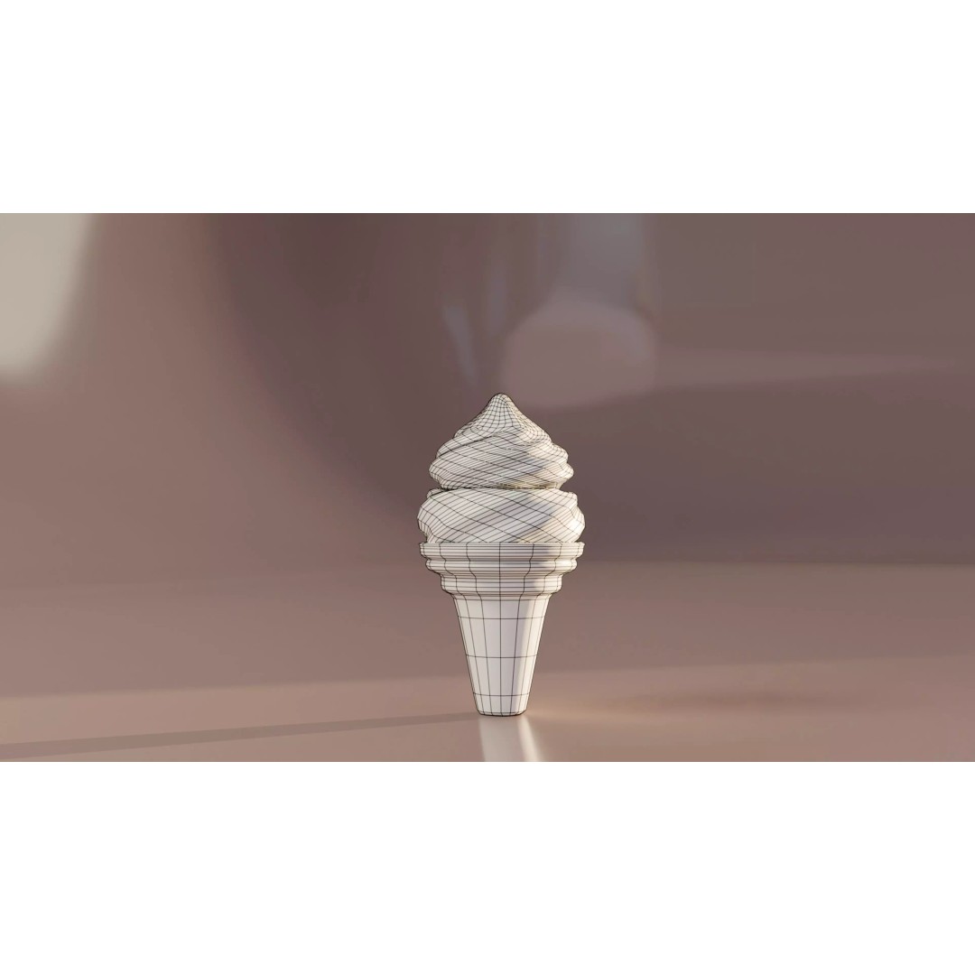 Modular Ice Cream Pack 3D Model – Low Poly Game Ready, FBX - View 9