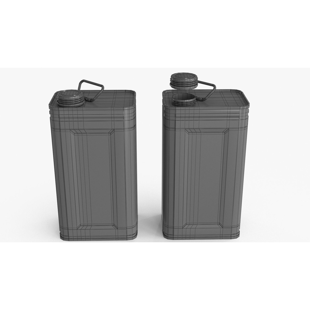Oil Can 3D Model – Low Poly PBR Textured Asset, FBX - View 14