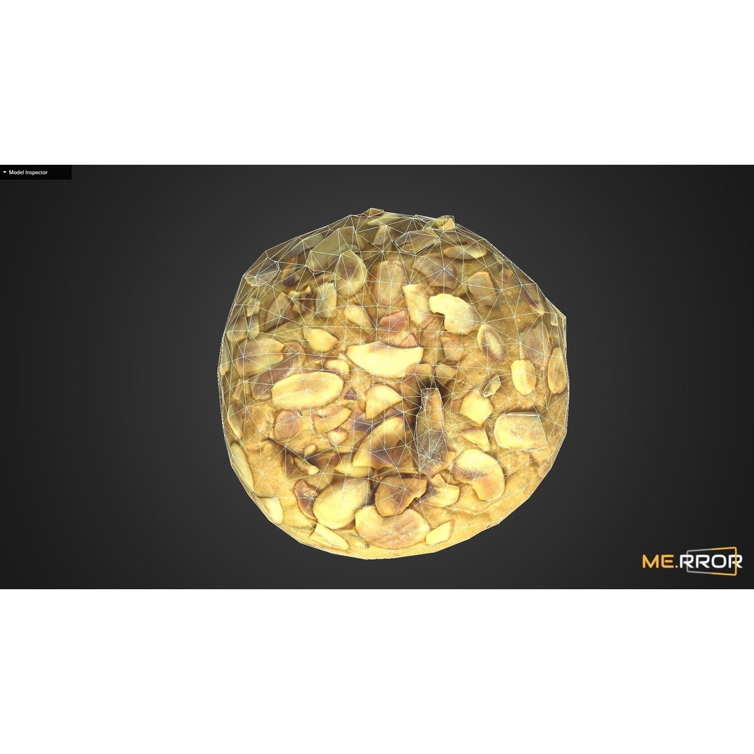 Almond Bread 3D Model – Low Poly Game-Ready Asset, FBX & OBJ - View 12