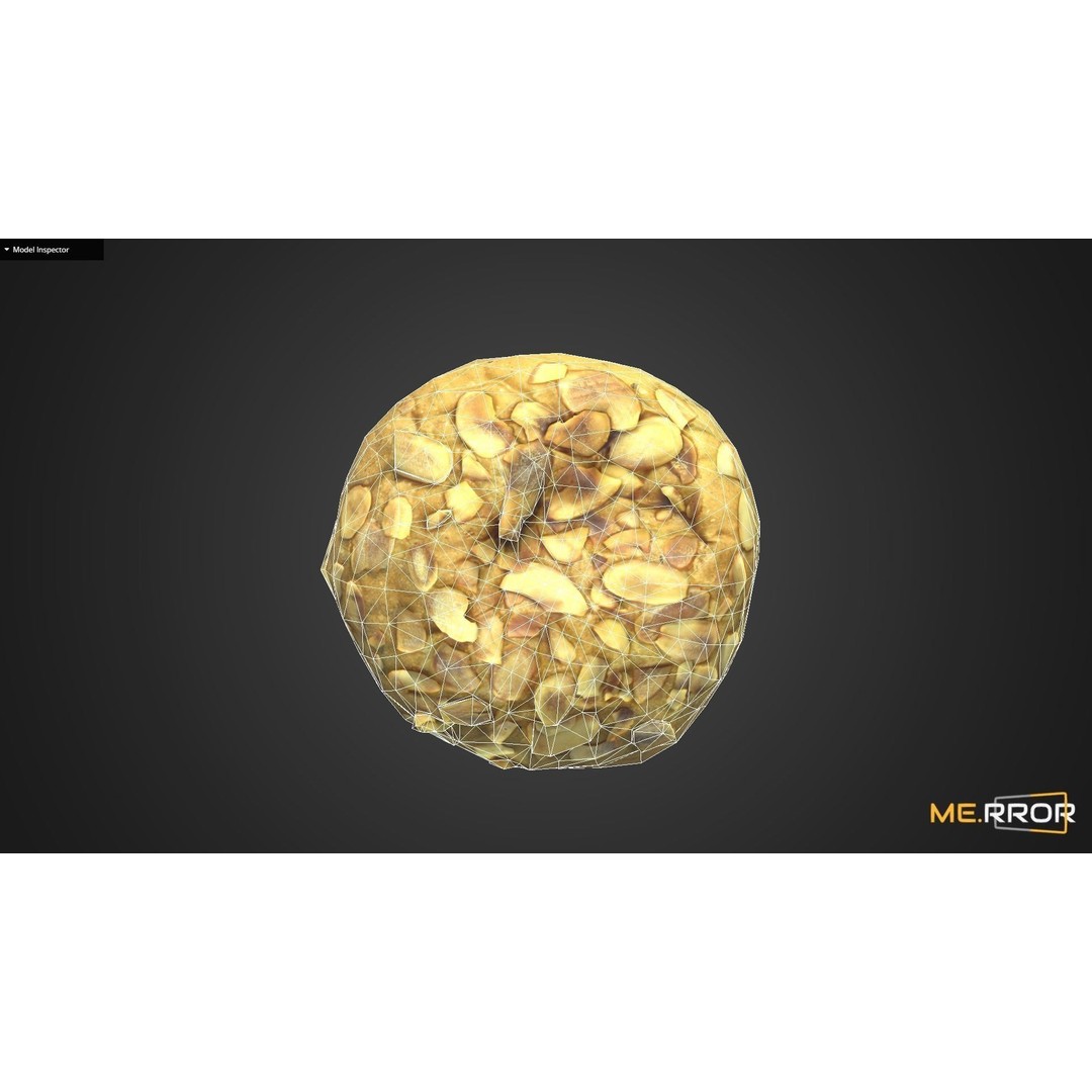 Almond Bread 3D Model – Low Poly Game-Ready Asset, FBX & OBJ - View 15