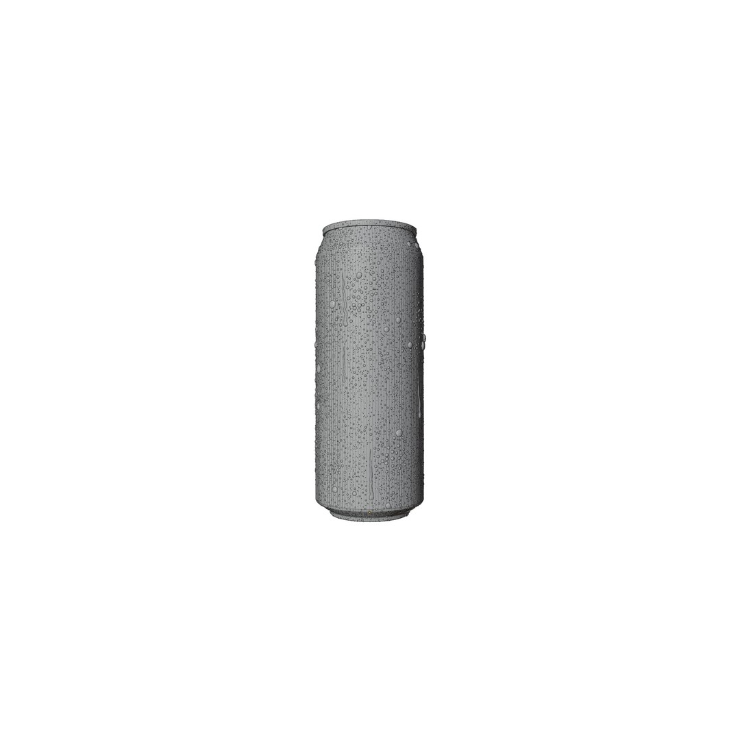 Realistic 500ml Beverage Can 3D Model – Low Poly PBR Asset, FBX, Blender - View 13