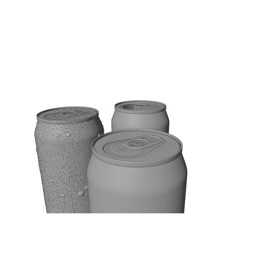 Realistic 500ml Beverage Can 3D Model – Low Poly PBR Asset, FBX, Blender - View 17