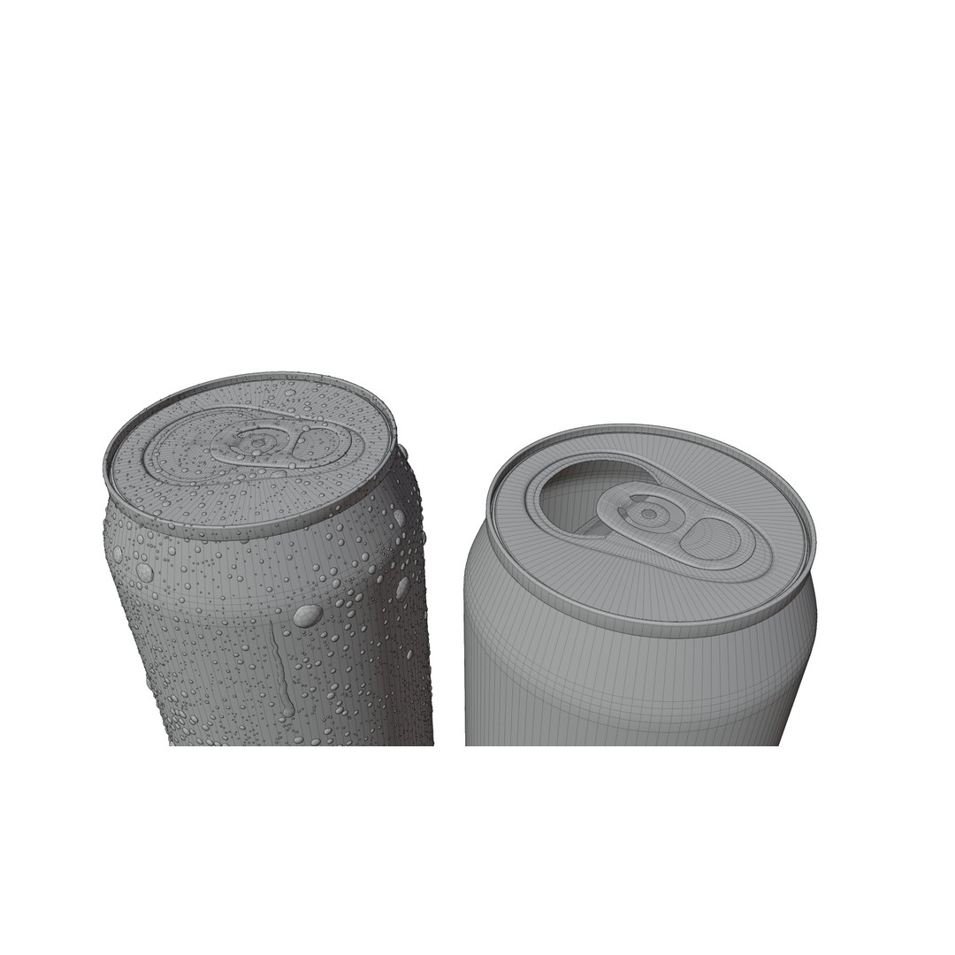 Realistic 500ml Beverage Can 3D Model – Low Poly PBR Asset, FBX, Blender - View 18