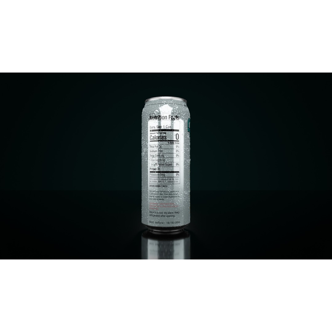 Realistic 500ml Beverage Can 3D Model – Low Poly PBR Asset, FBX, Blender - View 4