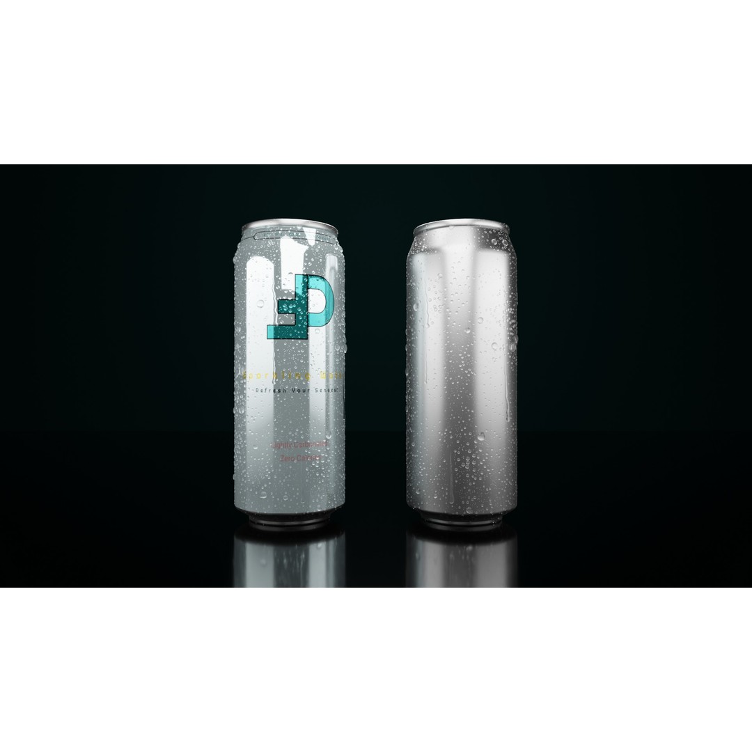 Realistic 500ml Beverage Can 3D Model – Low Poly PBR Asset, FBX, Blender - View 5