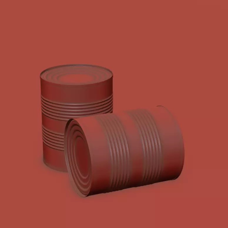 Can of Milk 3D Model – Realistic Beverage Asset, FBX, PBR Textures - View 10