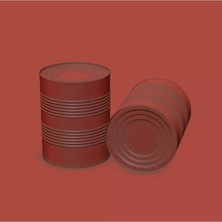 Can of Milk 3D Model – Realistic Beverage Asset, FBX, PBR Textures - View 9