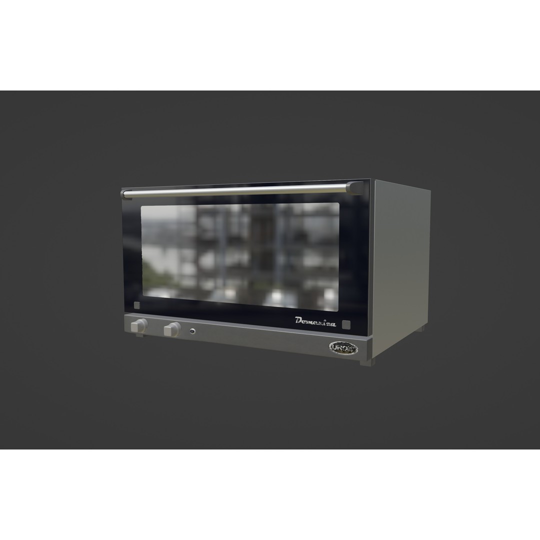 Convection Oven Unox XF 043 Domenica 3D Model – High Poly PBR Kitchen Asset, FBX, OBJ - View 5