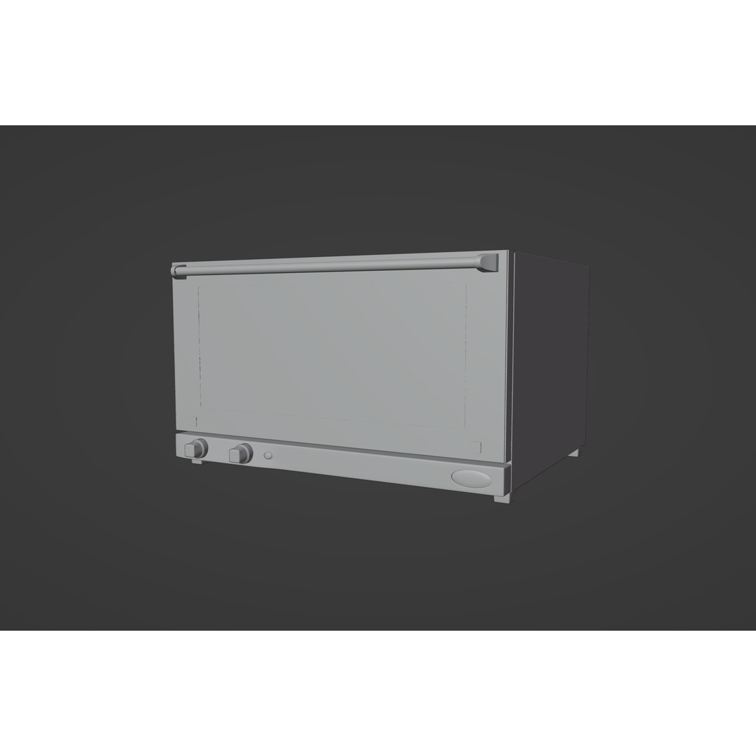 Convection Oven Unox XF 043 Domenica 3D Model – High Poly PBR Kitchen Asset, FBX, OBJ - View 6