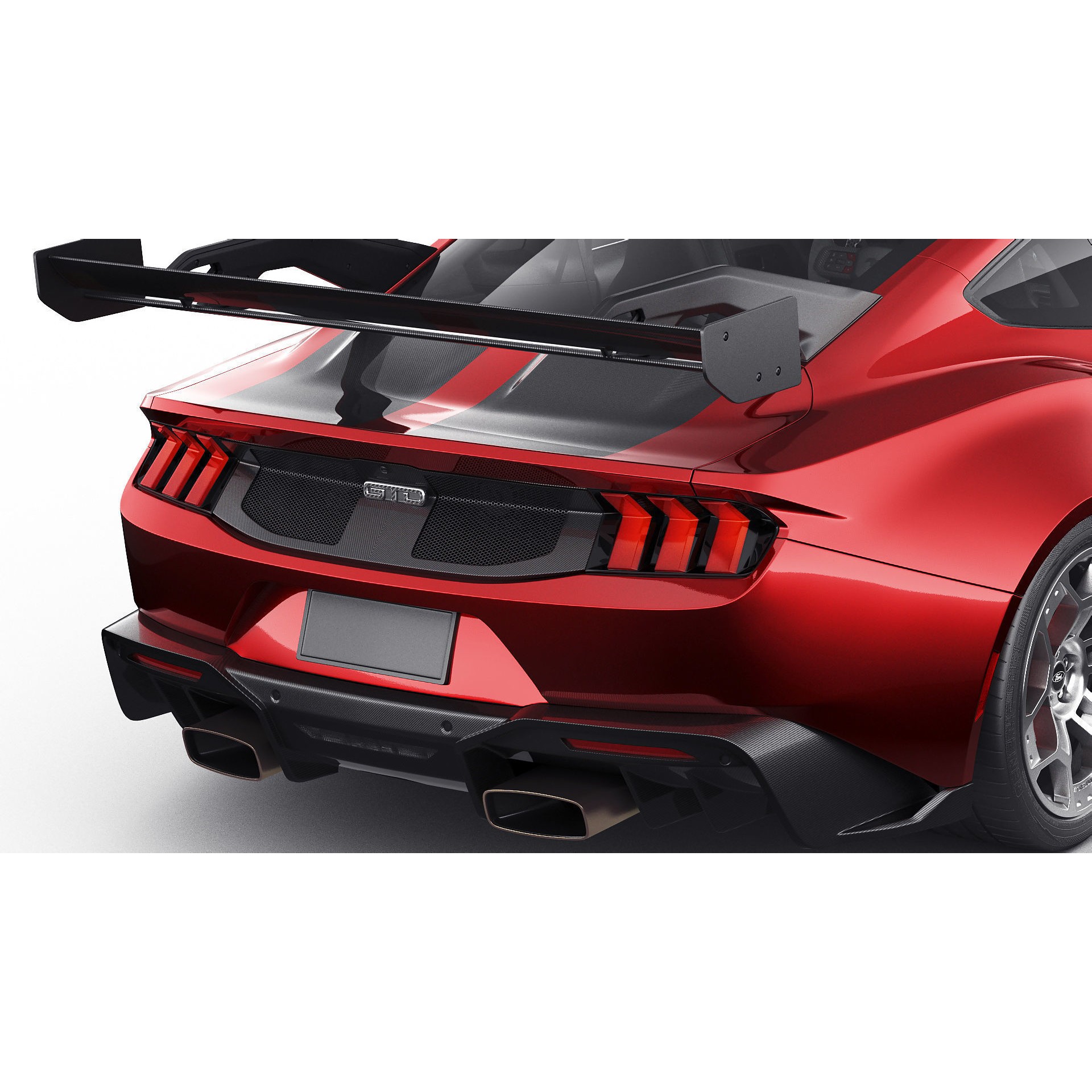 Mustang GTD 2025 - Detailed Game-Ready 3D Model - View 11