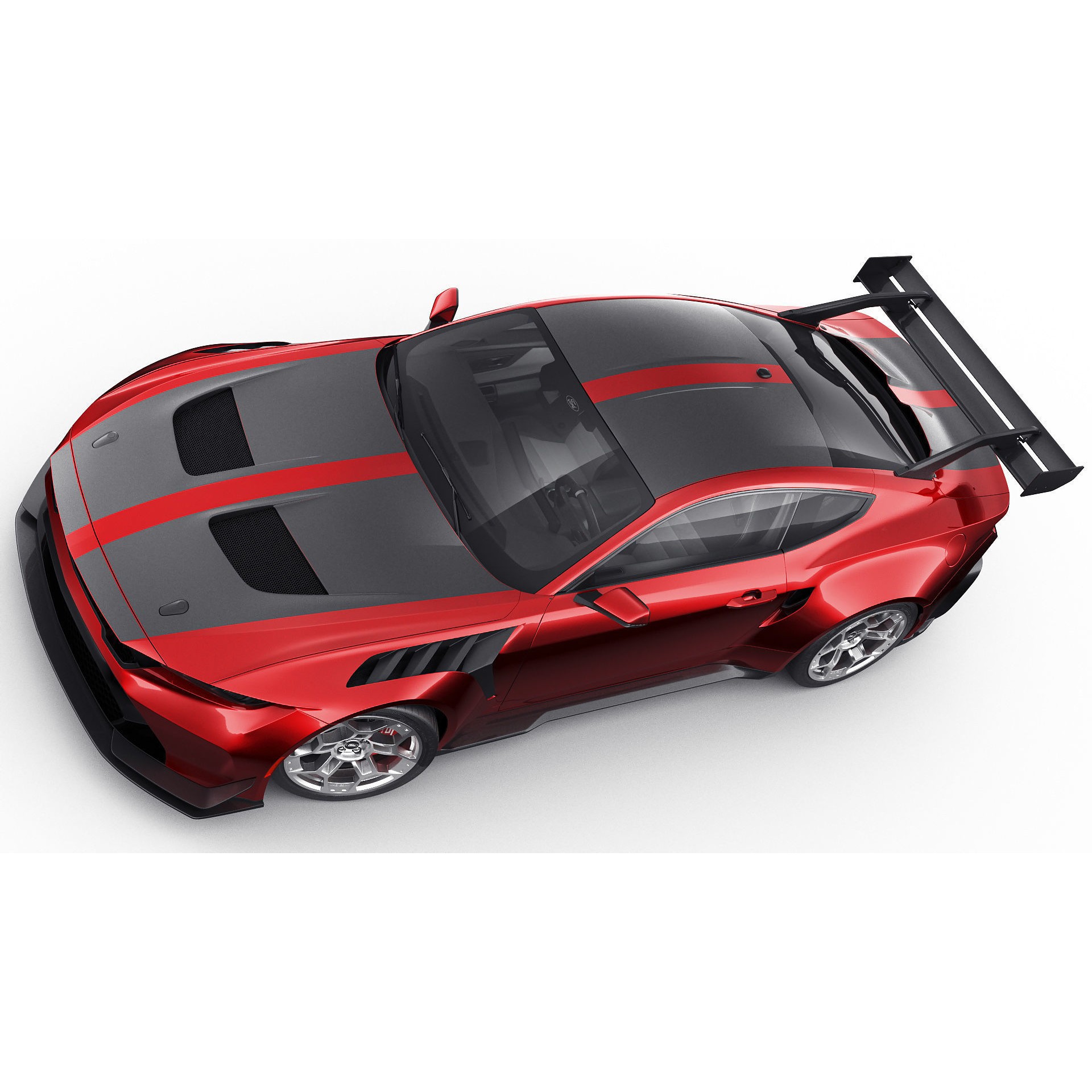 Mustang GTD 2025 - Detailed Game-Ready 3D Model - View 13