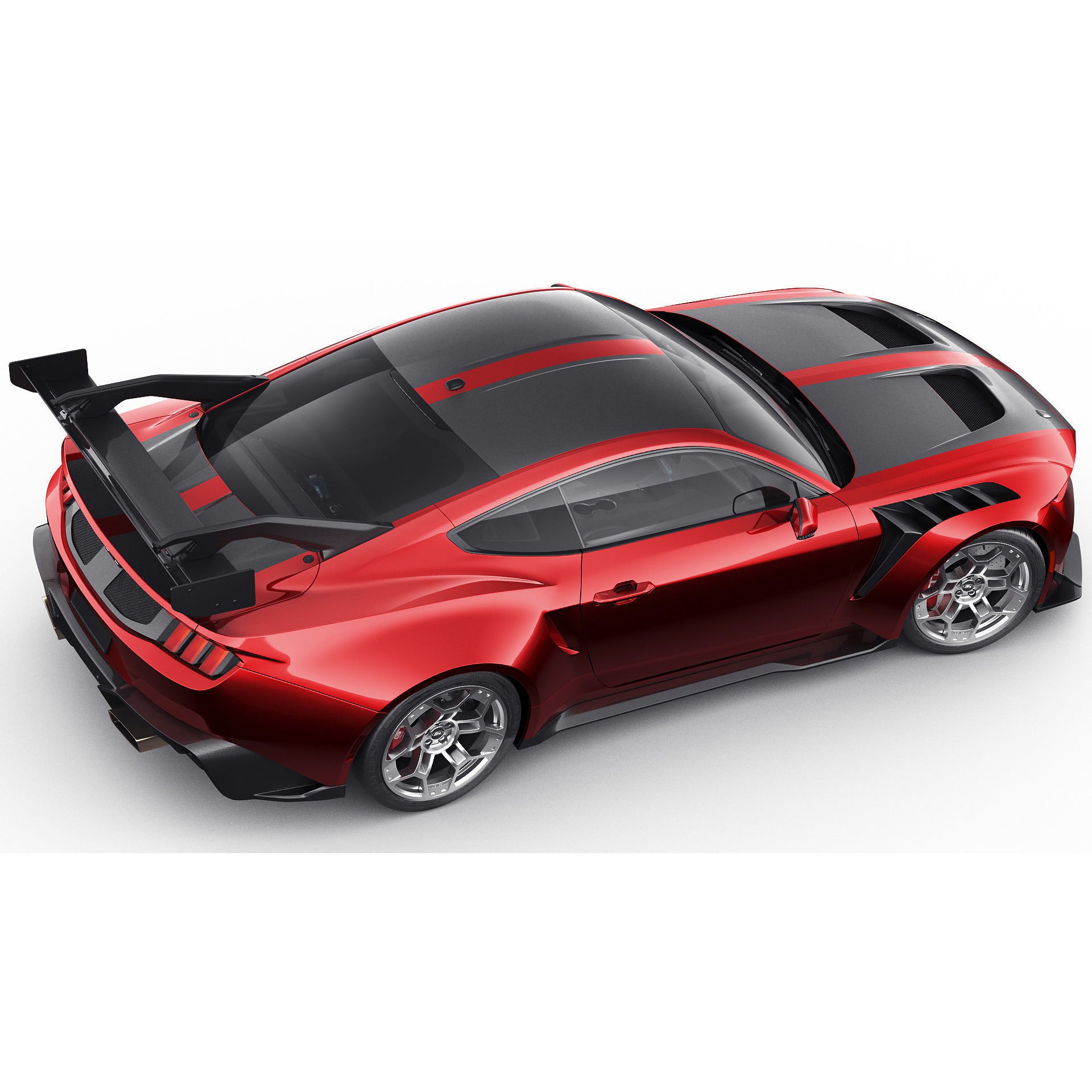 Mustang GTD 2025 - Detailed Game-Ready 3D Model - View 14