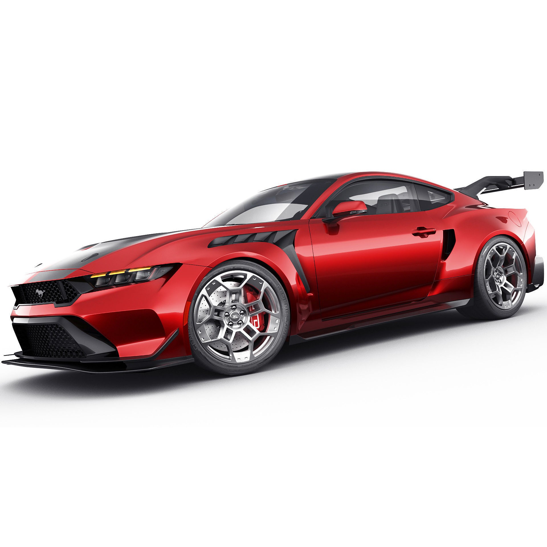 Mustang GTD 2025 - Detailed Game-Ready 3D Model - View 15