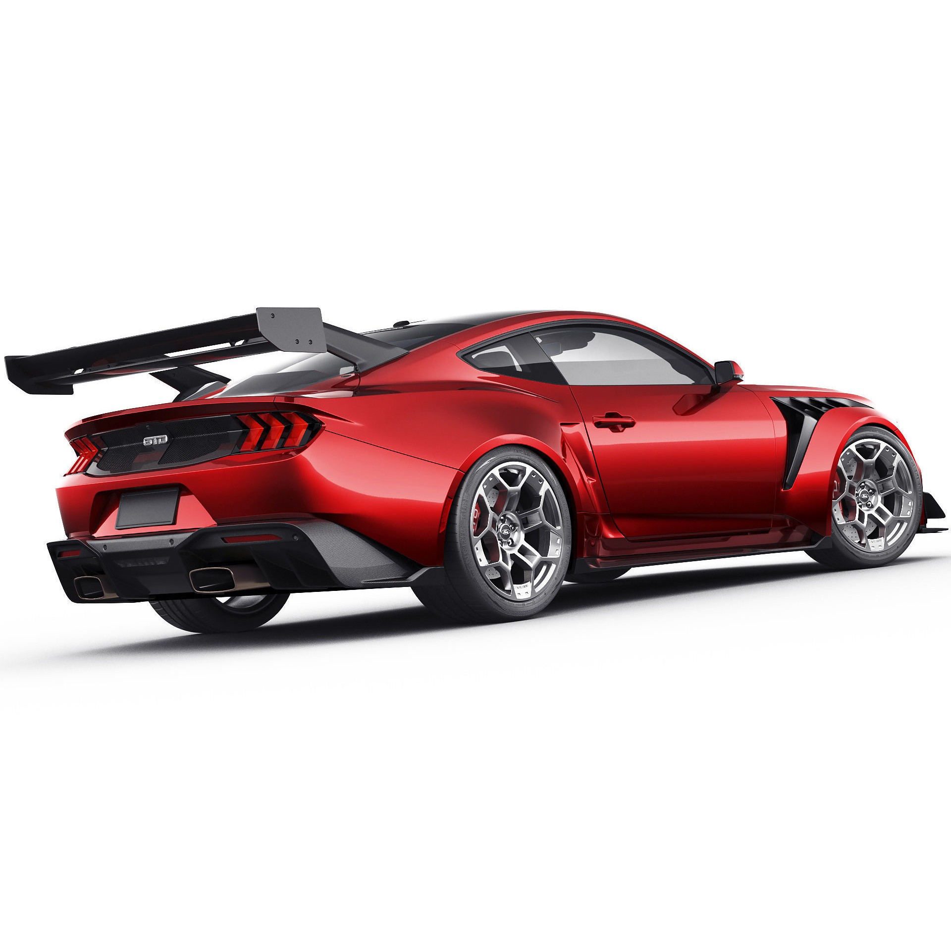 Mustang GTD 2025 - Detailed Game-Ready 3D Model - View 16