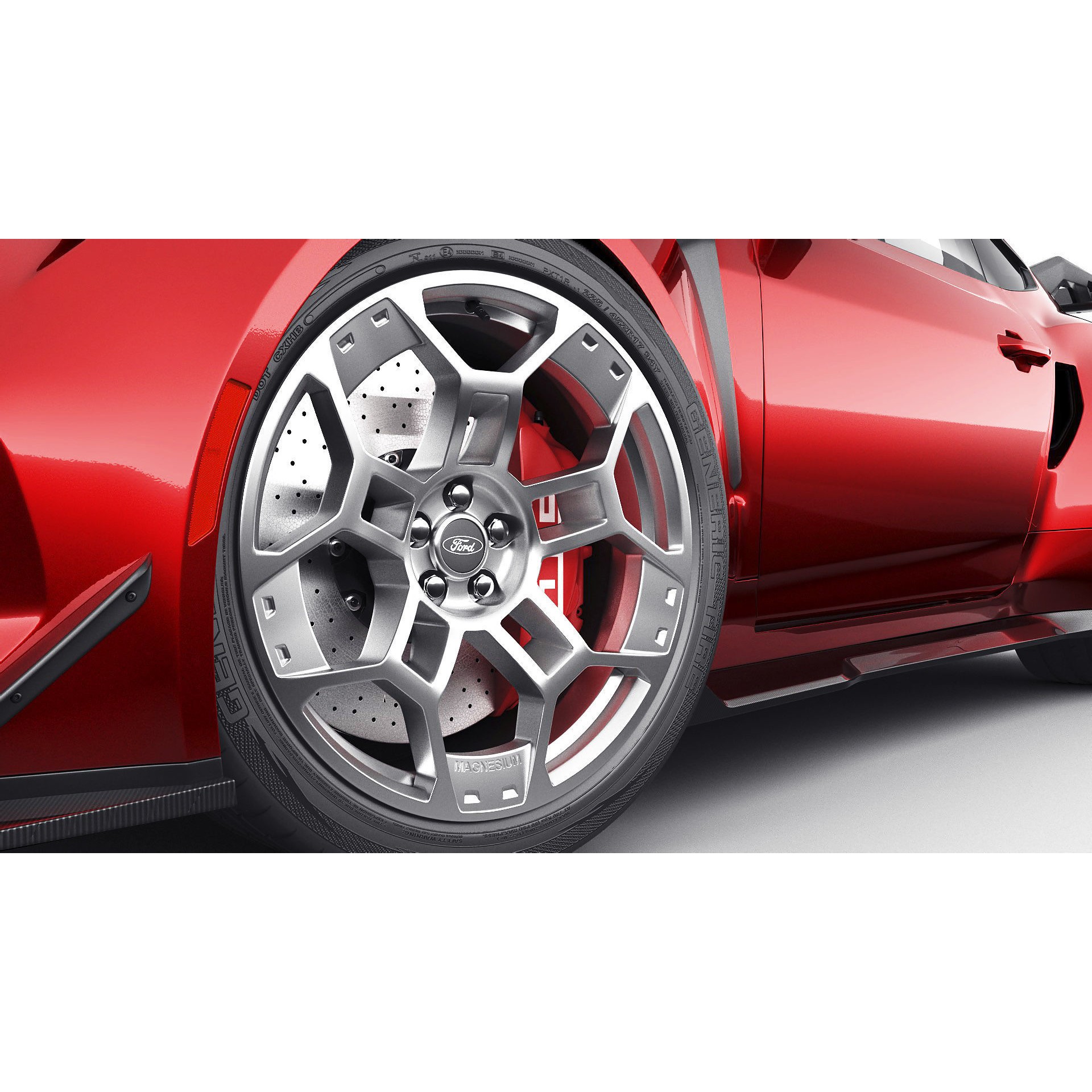 Mustang GTD 2025 - Detailed Game-Ready 3D Model - View 17