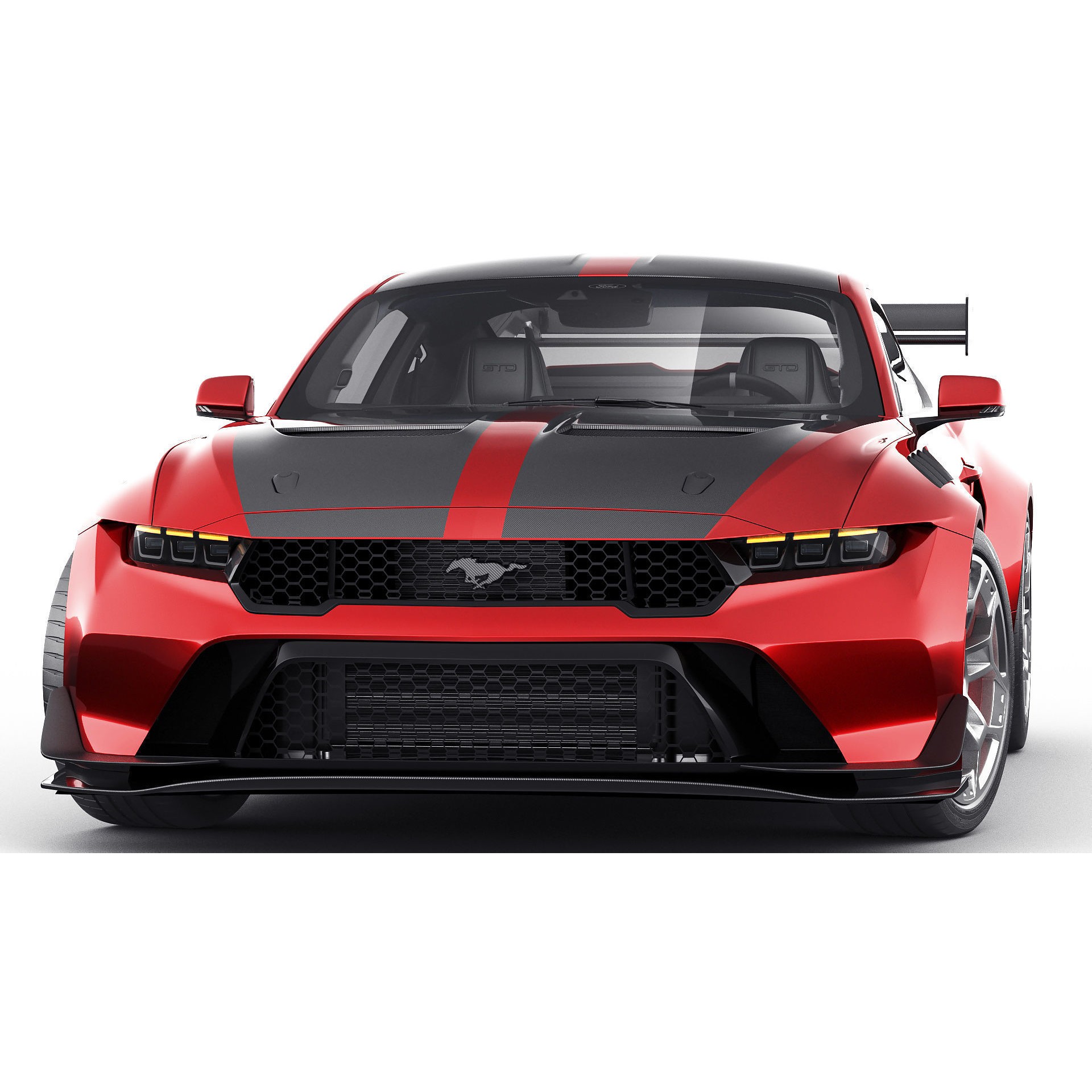 Mustang GTD 2025 - Detailed Game-Ready 3D Model - View 19