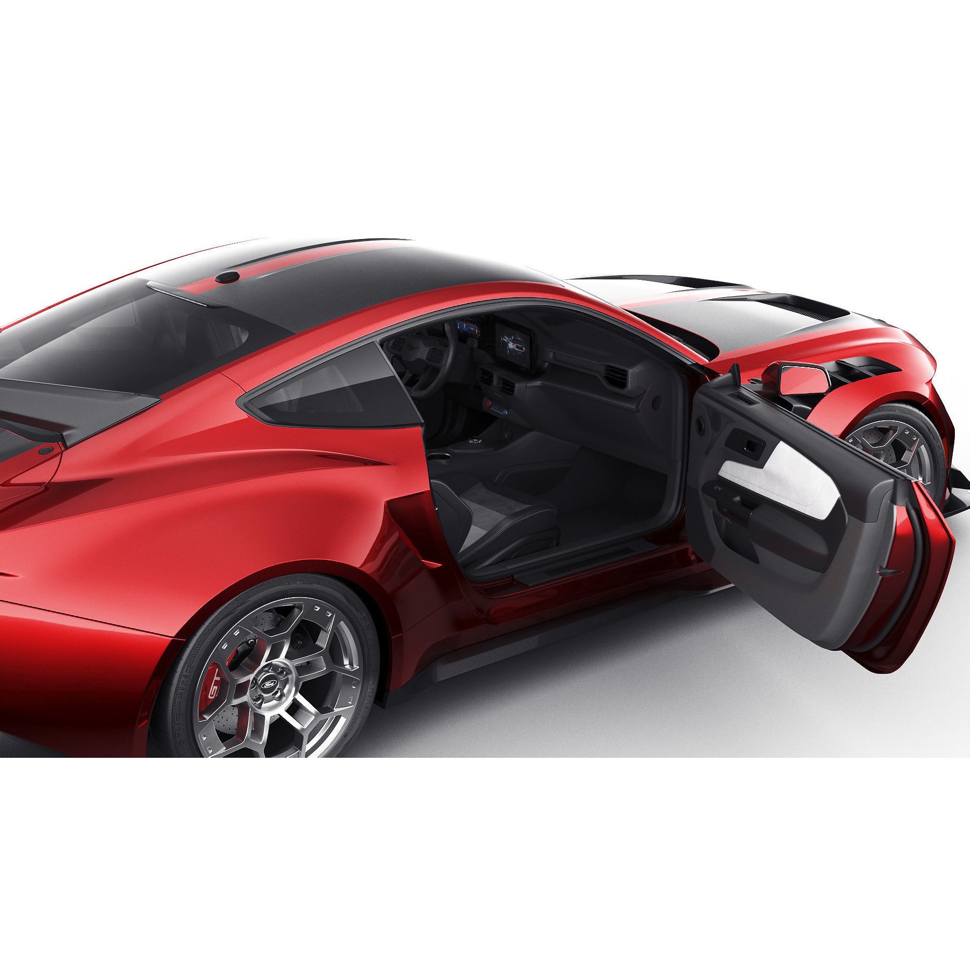 Mustang GTD 2025 - Detailed Game-Ready 3D Model - View 21