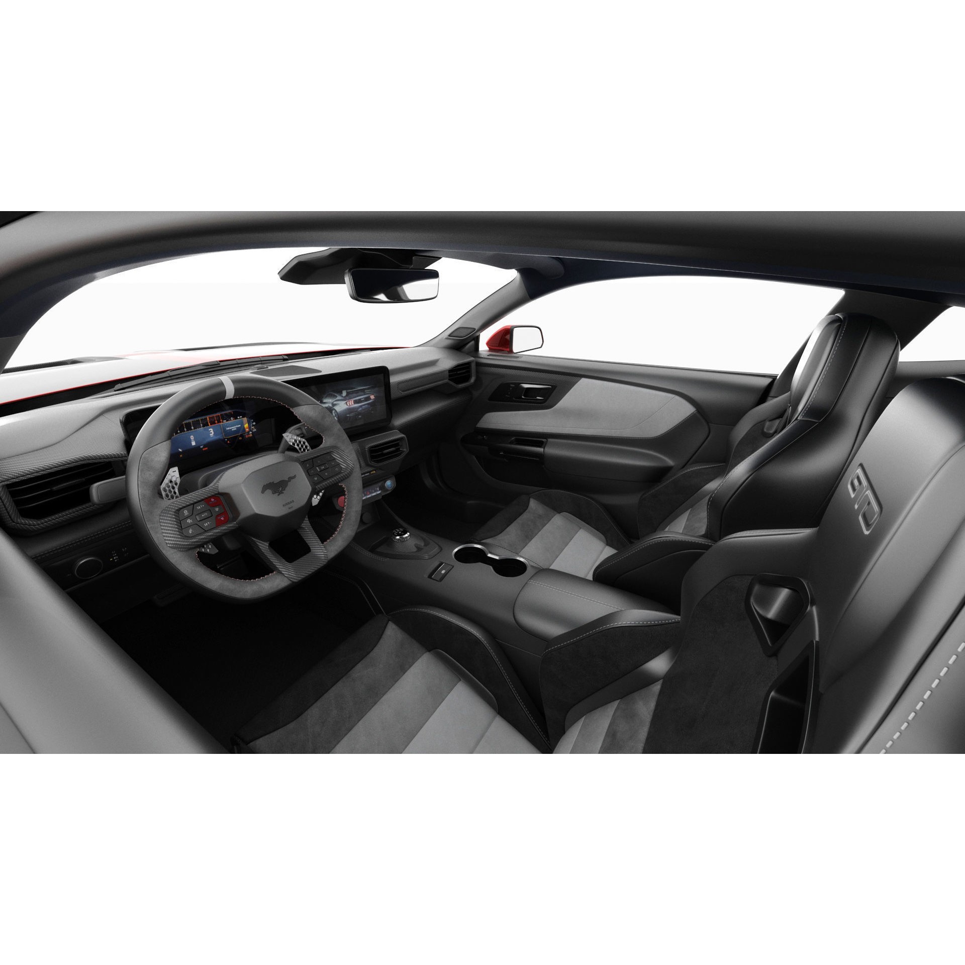 Mustang GTD 2025 - Detailed Game-Ready 3D Model - View 22