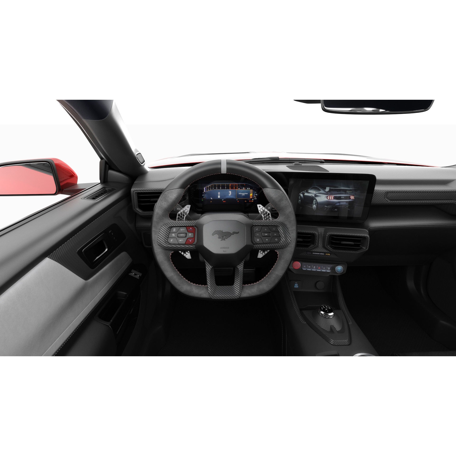 Mustang GTD 2025 - Detailed Game-Ready 3D Model - View 26