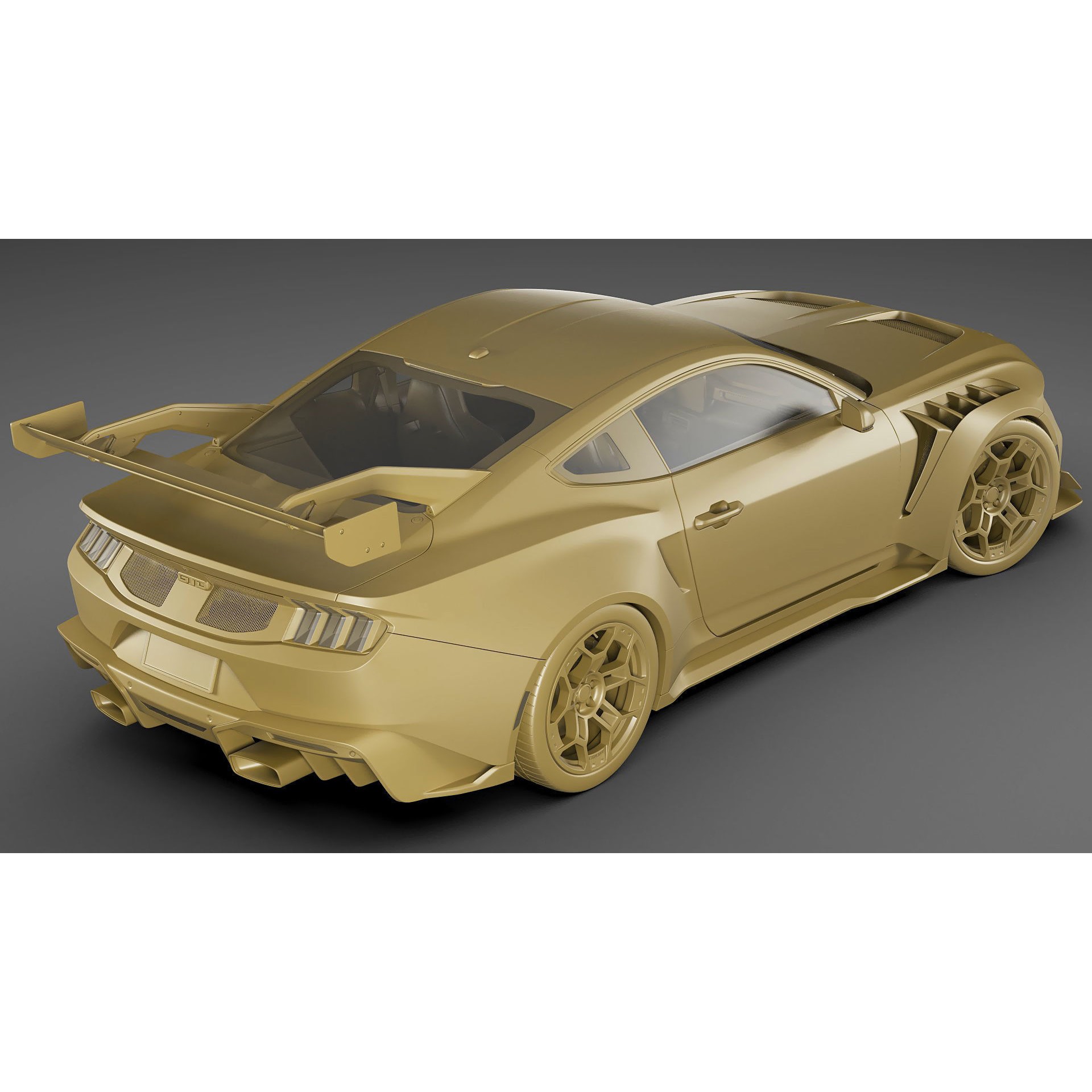 Mustang GTD 2025 - Detailed Game-Ready 3D Model - View 30