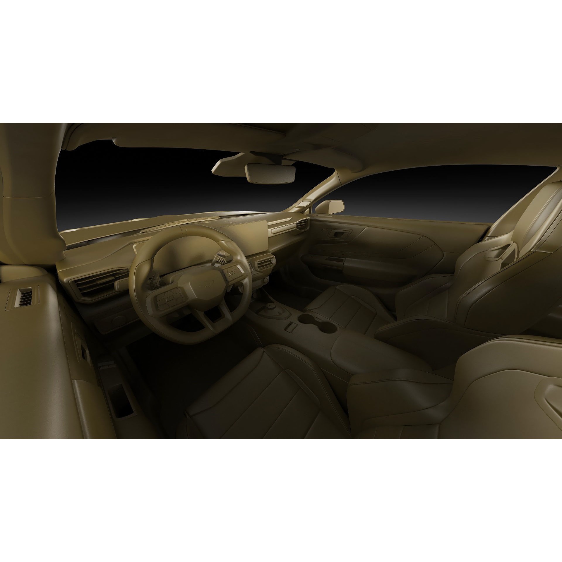 Mustang GTD 2025 - Detailed Game-Ready 3D Model - View 32